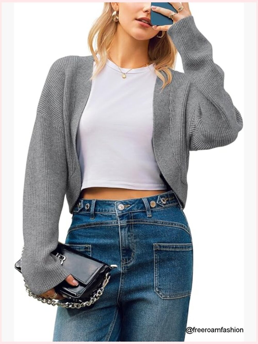 Wool Blend Cropped Cardigan Bolero Shrug for Dresses